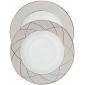 Assiette de pr�sentation  - 31 cm Satin Platine