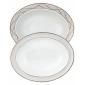 Plat ovale 12 Uni - 34.5 cm