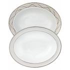 Plat ovale 12 Uni - 34.5 cm