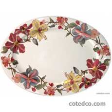 Coffret de 1 plat ovale n� 6 - 41x26,2 cm