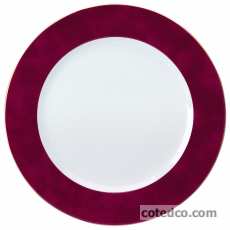 Assiette de pr�sentation Laqu� Rouge