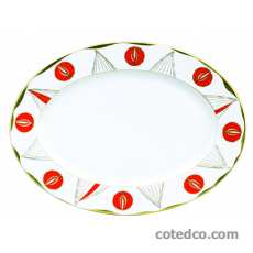 Plat ovale � aile 408 x 280mm