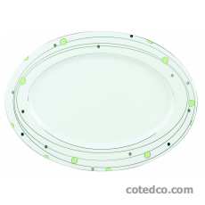 Plat ovale � aile 408 x 280mm