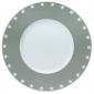 Assiette plate Grise