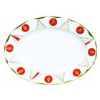 Plat ovale � aile 408 x 280mm