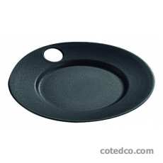 Assiette plate avec trou diam 310mm �mail r�glisse