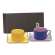 Coffret 2 P-Tasse D�jeuner ( 1 Iris + 1 Mimosa )