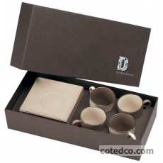 Coffret 4 P-Tasse caf� ( 2 caf� + 2 cr�me )