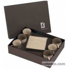 Coffret 6 P-Tasse caf� ( 3 caf� + 3 cr�me )