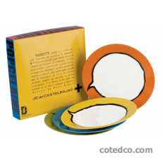 Coffret 4 Assiettes plates diam 265mm Bubble