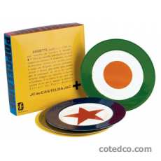 Coffret 4 Assiettes dessert diam 215mm Mods