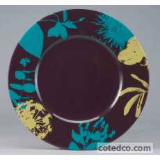 Assiette de pr�sentation Turquoise 320mm