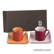 Coffret 2 P-Tasse caf� ( 1 Magenta + 1 Framboise )