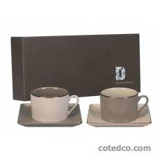 Coffret 2 P-Tasse D�jeuner ( 1 caf� + 1 cr�me  )