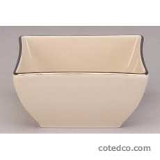 Coffret 1 Sucrier carr� 9cm x 9cm creme