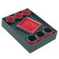 Coffret 6 P-Tasse caf� ( 3 rouge + 3 noir )
