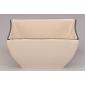 Coffret 1 Sucrier carr� 9cm x 9cm creme