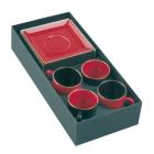 Coffret 2 P-Tasse caf� ( 1 rouge + 1 noir )