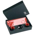 Coffret 1 Plateau Red + 2 Tasses Black + 1 Coupelle Black