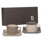 Coffret 2 P-Tasse Th� ( 1 caf� + 1cr�me  )