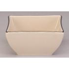 Coffret 1 Sucrier carr� 9cm x 9cm creme