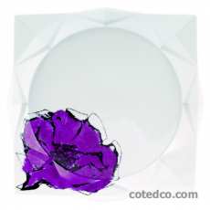 Assiette plate carr�e 23x23cm