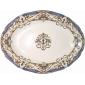 Coffret de 1 plat ovale n� 6 - 39,3x29 cm