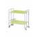 Desserte pliante 2 plateaux Vert - Gris