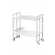 Desserte pliante 2 plateaux Blanc - Blanc