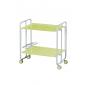 Desserte pliante 2 plateaux Vert - Gris