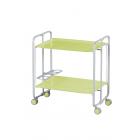 Desserte pliante 2 plateaux Vert - Blanc