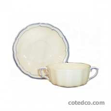 Coffret de 2 tasses et soucoupes bouillon - 36 cl