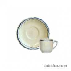 Coffret de 6 tasses et soucoupes caf� - 11 cl - diam. 14 cm