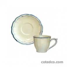 Coffret de 6 tasses et soucoupes th� U.S. - 25 cl - diam. 15,3 cm