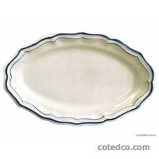 Coffret de 1 plat ovale n� 6 - 41x26,2 cm