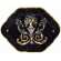Coffret de 1 cendrier ovale festons - 13,4x10 cm