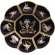 Coffret de 1 plateau Delft grosses c�tes - diam. 22,4 cm