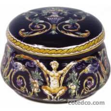 Coffret de 1 bonbonni�re lob�e - diam. 11,4 cm