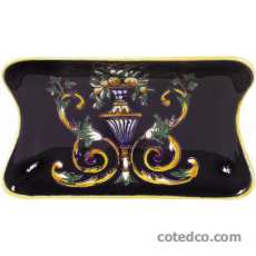 Coffret de 1 cendrier 2 encoches - 11,8x7 cm