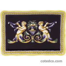 Coffret de 1 plateau festons motif n� 2 - 17,8x13,5 cm
