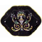 Coffret de 1 cendrier ovale festons - 13,4x10 cm
