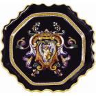 Coffret de 1 plateau Rouen dentel� - diam. 21,2 cm