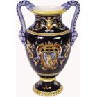 Coffret de 1 vase Urbino uni � anses - H. 28,2 cm