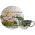 Coffret de 2 tasses et soucoupes d�jeuner - 40 cl - diam. 18 cm