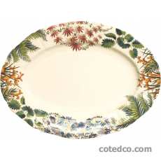 Coffret de 1 plat ovale n� 6 - 39,3x29 cm