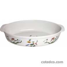 Coffret 1 Plat ovale 35x24 Oiseaux de Paradis