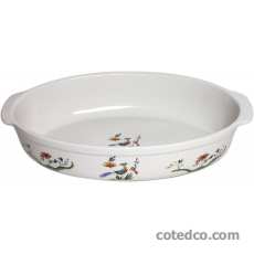 Coffret 1 Plat ovale 29x19 Oiseaux de Paradis