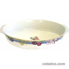 Coffret 1 Plat ovale 29x19 Millefleurs