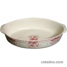 Coffret 1 Plat ovale 35x24 chevrefeuille