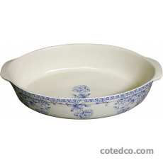 Coffret 1 Plat ovale 35x24 Hortensia